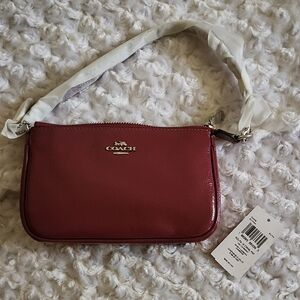 Coach Nolita 19 crinkle patent Dark Pink Leather small Bag